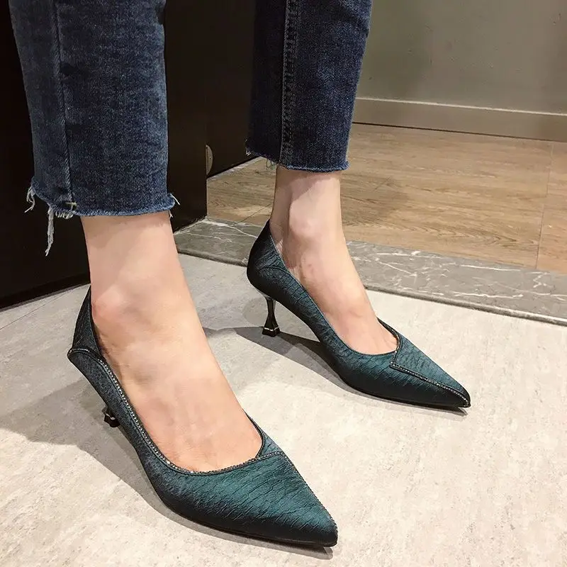 Women Shoes Quick Delivery - Woman Pumps Sexy Leather Casual on