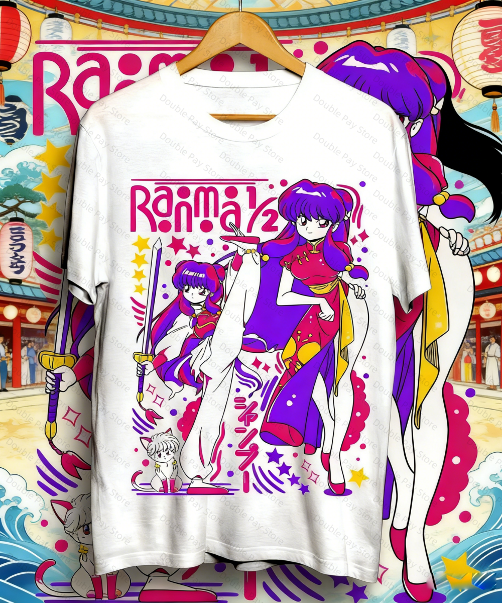 Women'S Shoes In The 90S - Ranma 12 Shampoo Anime T-Shirt Retro