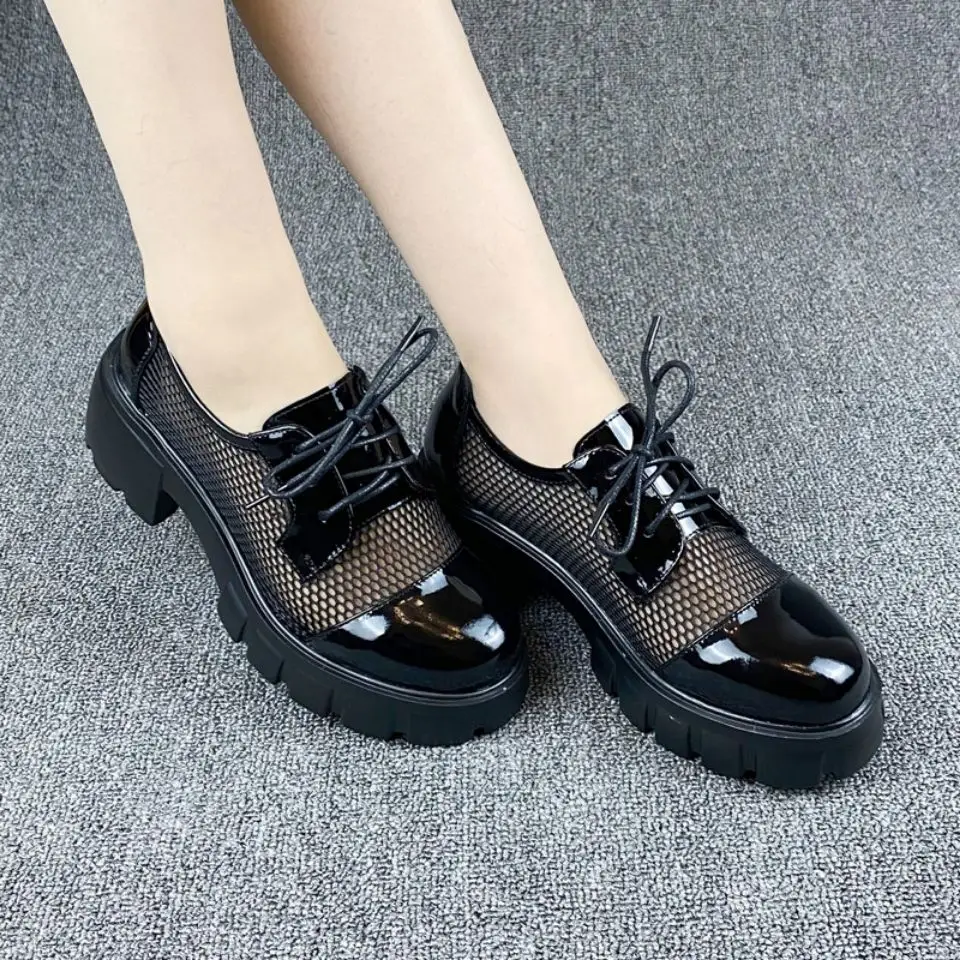 Women Shoes Quick Delivery - Black with Straps Platform Women's Shoes