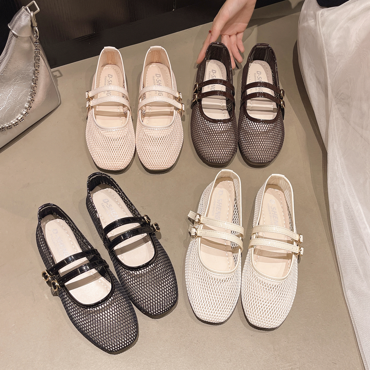 Women Shoes Loafers - Breathable Women's Shallow-mouth Single Shoes, 2026