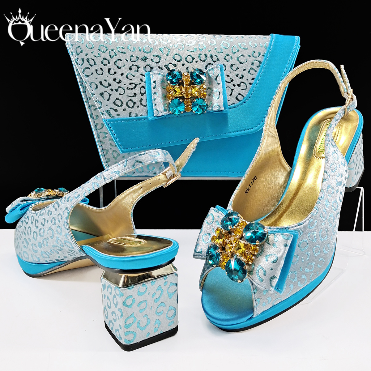 Women'S Shoes Navy Blue - Queena Yan Light Blue Elegant Italian