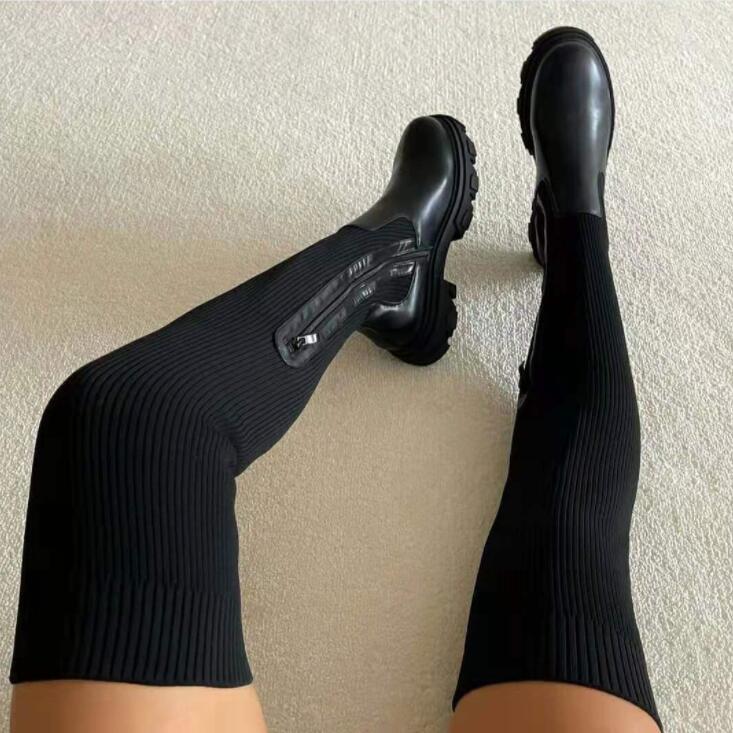 Women'S Shoes Chelsea - Women's Over The Knee Boots Stretch