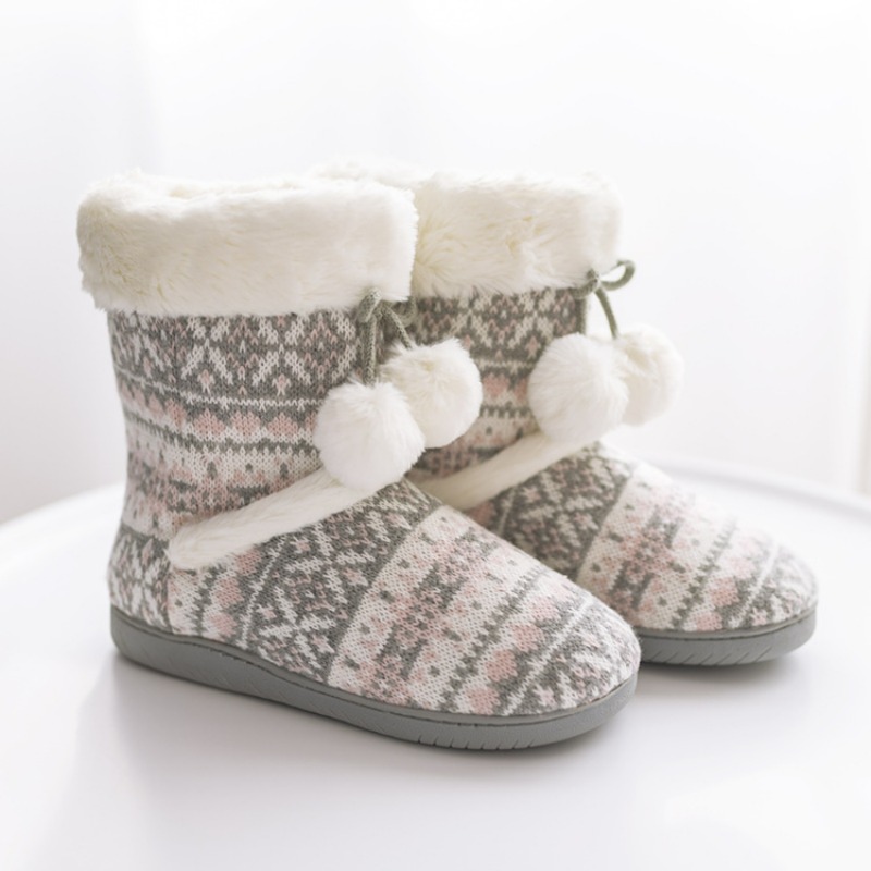 Women Shoes For Winter - Plush Slippers Boots for Women Warm
