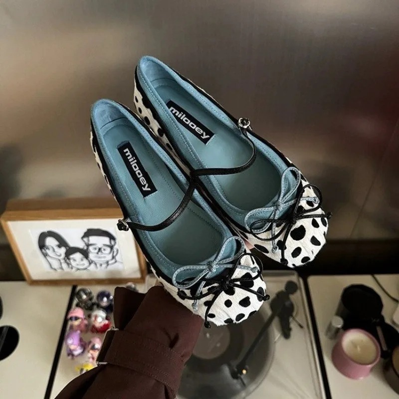 Women Shoes Loafers - 2026French Flat Bottomed Rotundity Toe Ballet