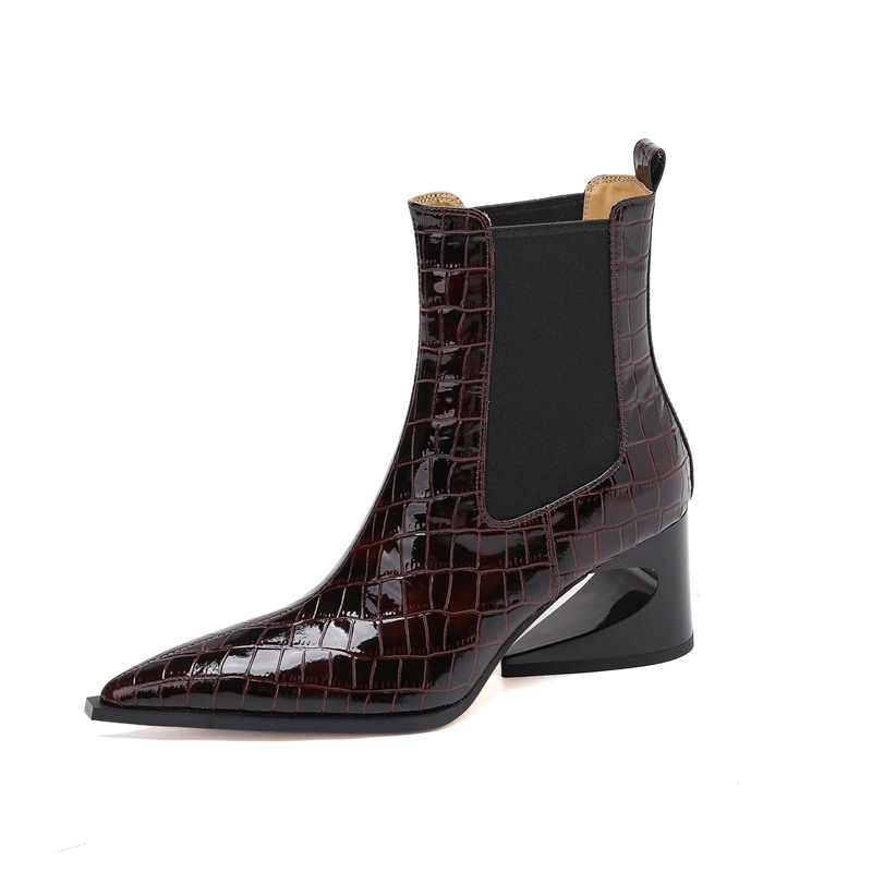 Women's new leather embossed p - Women'S Shoes Chelsea บทวิจารณ์และราคา