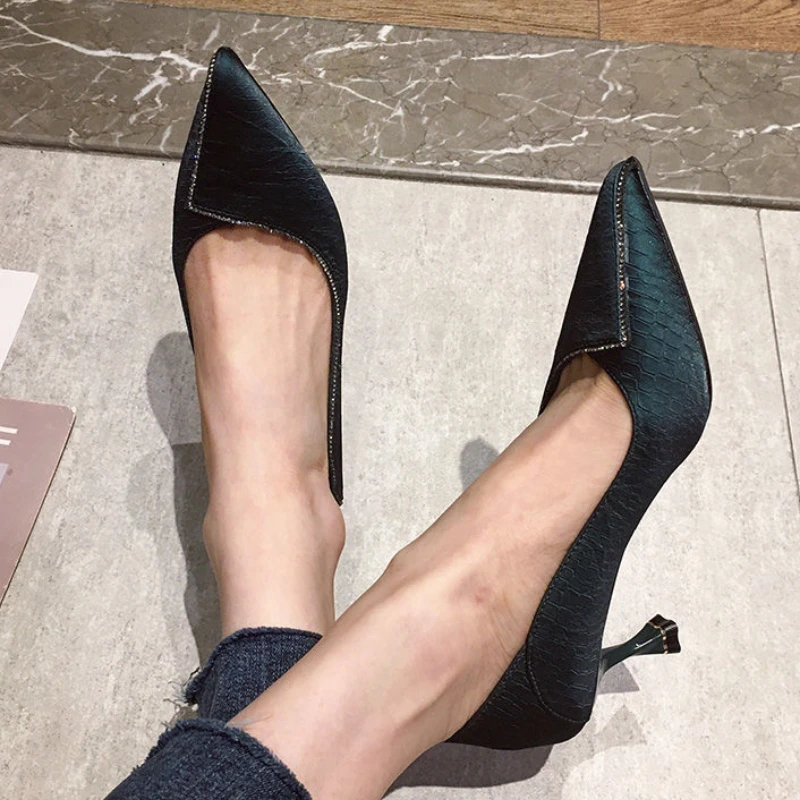 Woman Pumps Sexy Leather Casua - Women Shoes Quick Delivery บทวิจารณ์และราคา