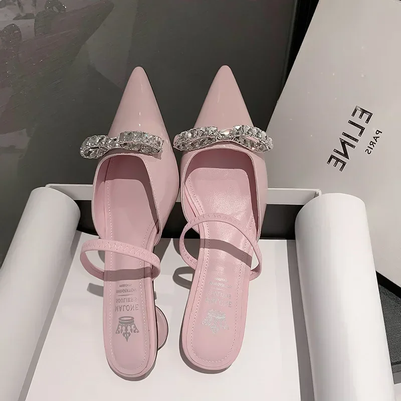 Women Patent Pink Slippers Spr - Women'S Shoes Clogs บทวิจารณ์และราคา