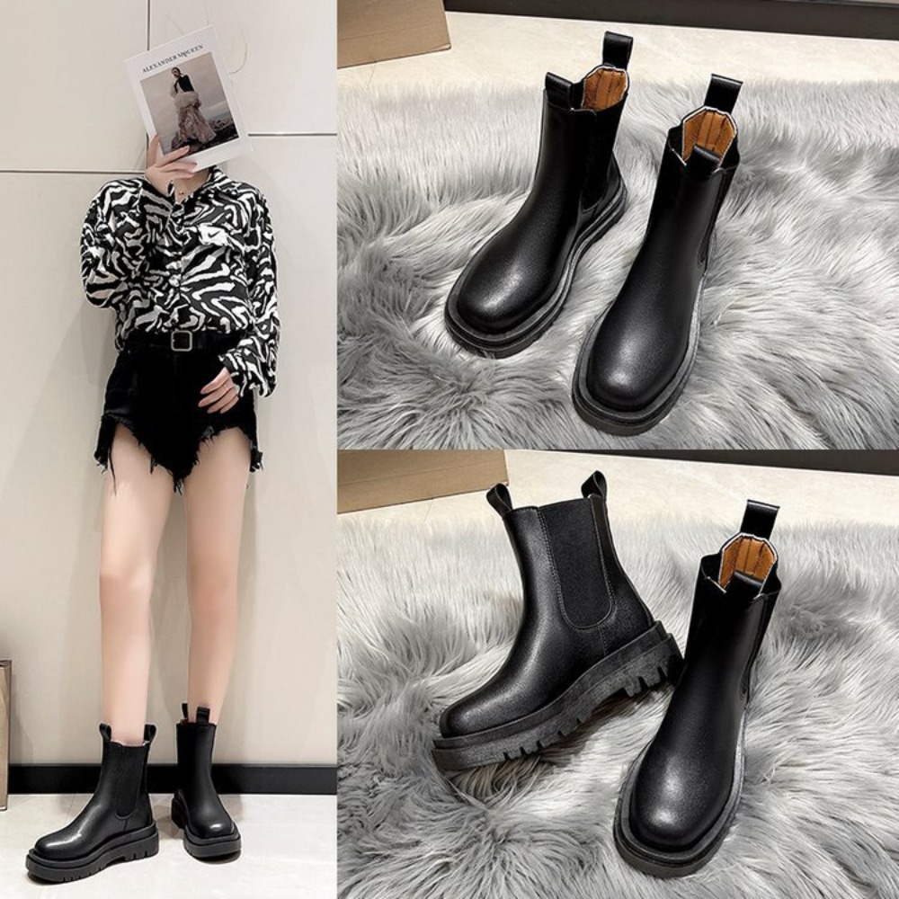 Flat Casual Women Boots Hot Th - Women'S Shoes Chelsea บทวิจารณ์และราคา