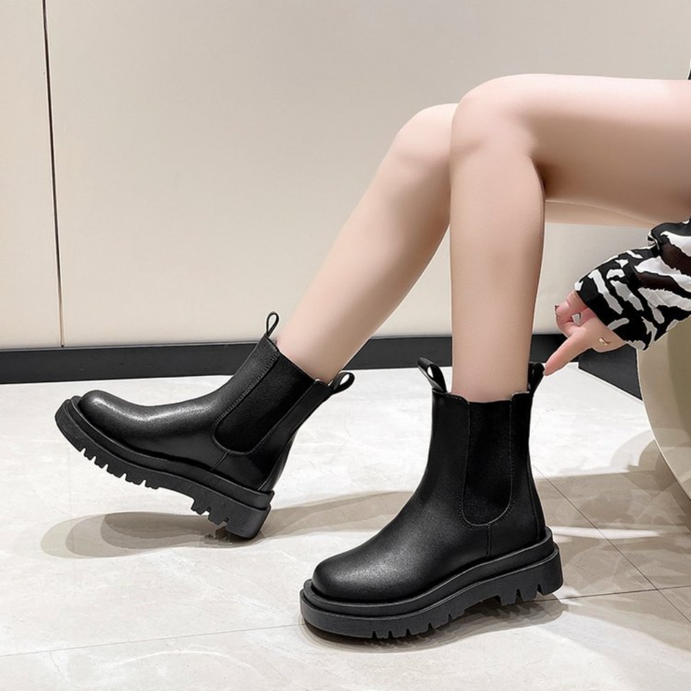 Flat Casual Women Boots Hot Th - Women'S Shoes Chelsea บทวิจารณ์และราคา