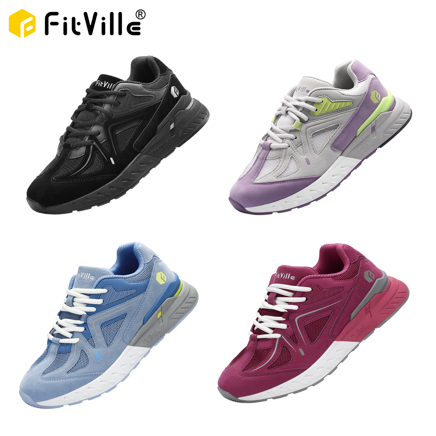 FitVille Women's Walking Shoes - Women'S Shoes Extra Wide บทวิจารณ์และราคา