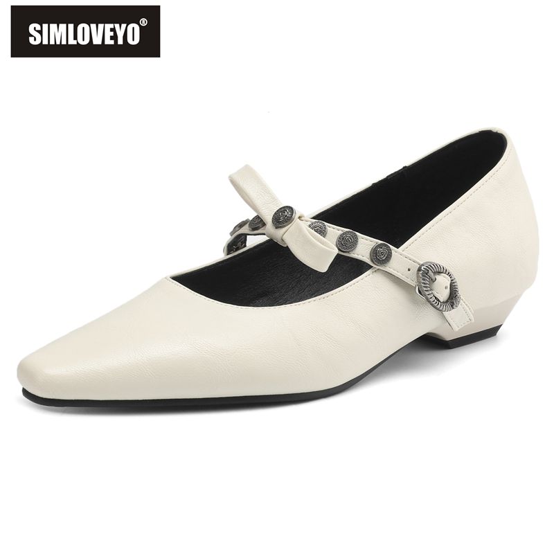 SIMLVOEYO Brand Women Flats Sq - Women'S Shoes Extended Sizes บทวิจารณ์และราคา