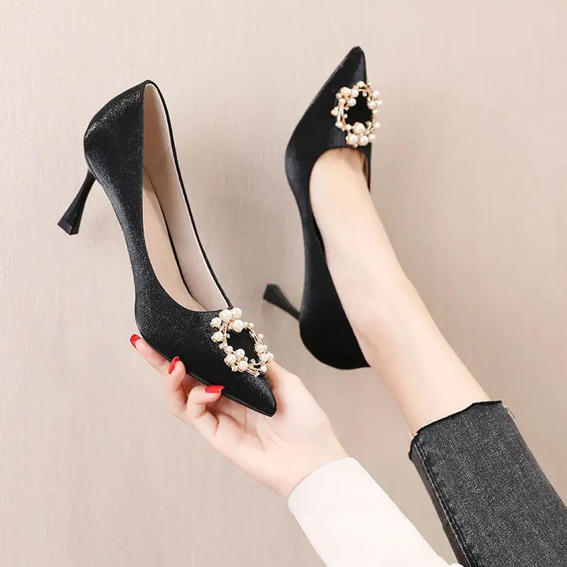 Ladies Pumps Rhinestone Diamon - Women Shoes Quick Delivery บทวิจารณ์และราคา