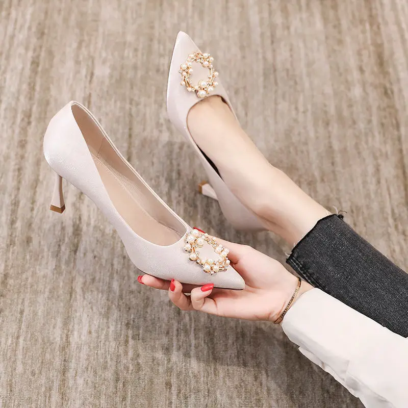 Ladies Pumps Rhinestone Diamon - Women Shoes Quick Delivery บทวิจารณ์และราคา