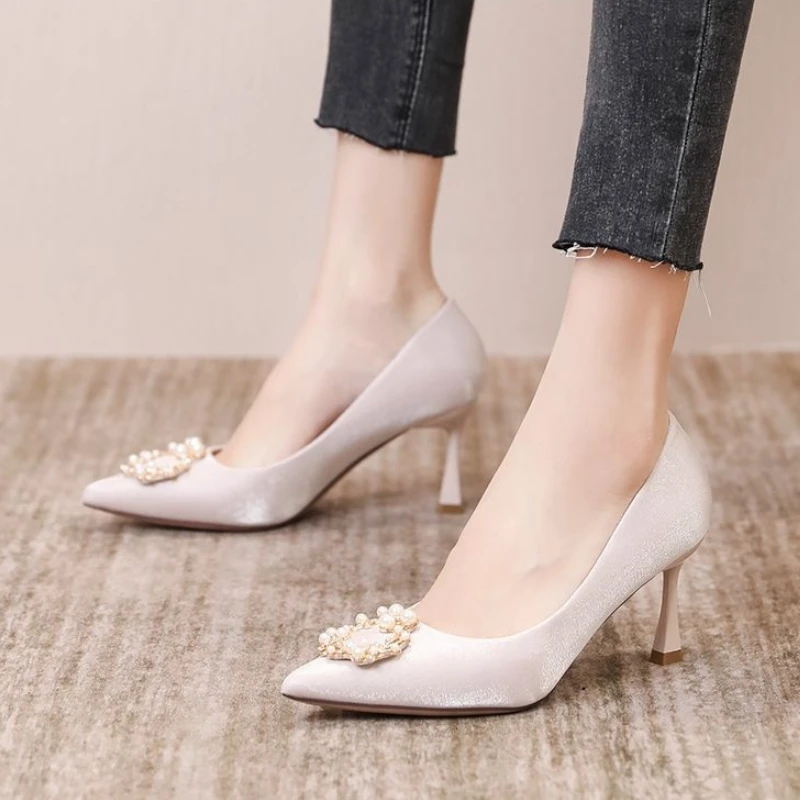 Ladies Pumps Rhinestone Diamon - Women Shoes Quick Delivery บทวิจารณ์และราคา