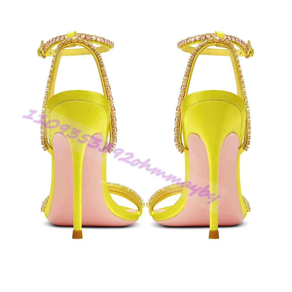 Rhinestone Yellow High Heels S - Kids Shoes Women บทวิจารณ์และราคา