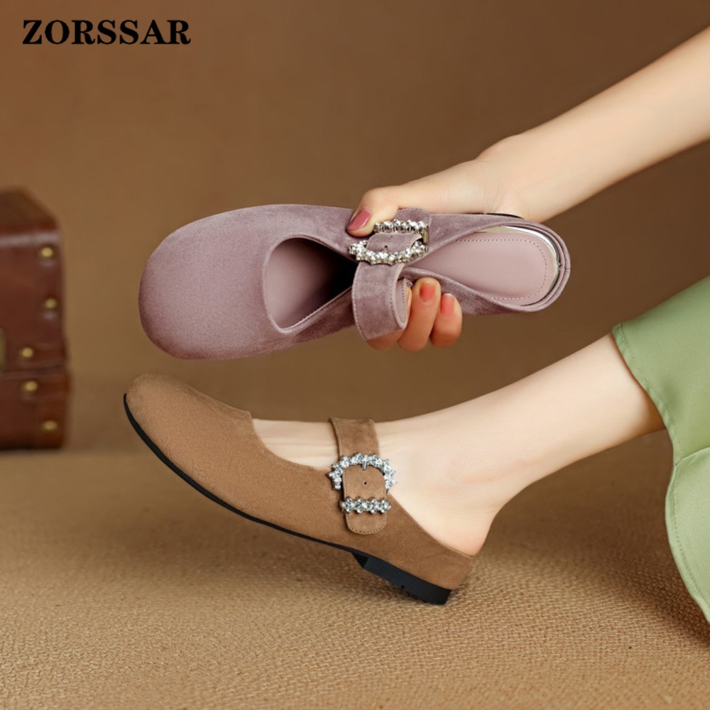 Women's Suede Flat Mary Jane M - Kids Shoes Women บทวิจารณ์และราคา