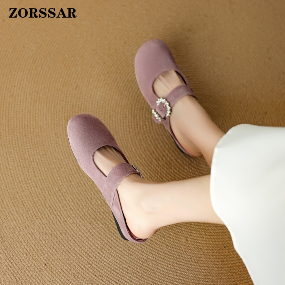 Women's Suede Flat Mary Jane M - Kids Shoes Women บทวิจารณ์และราคา