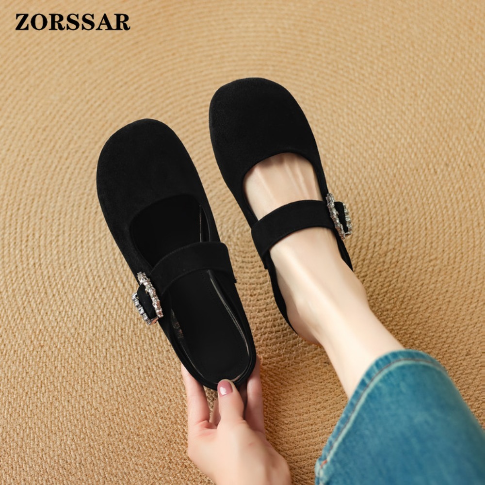 Women's Suede Flat Mary Jane M - Kids Shoes Women บทวิจารณ์และราคา