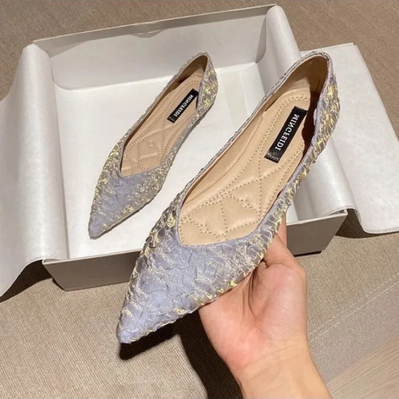 Women's Flat Shoes Pointed Toe - Women Shoes Quick Delivery บทวิจารณ์และราคา