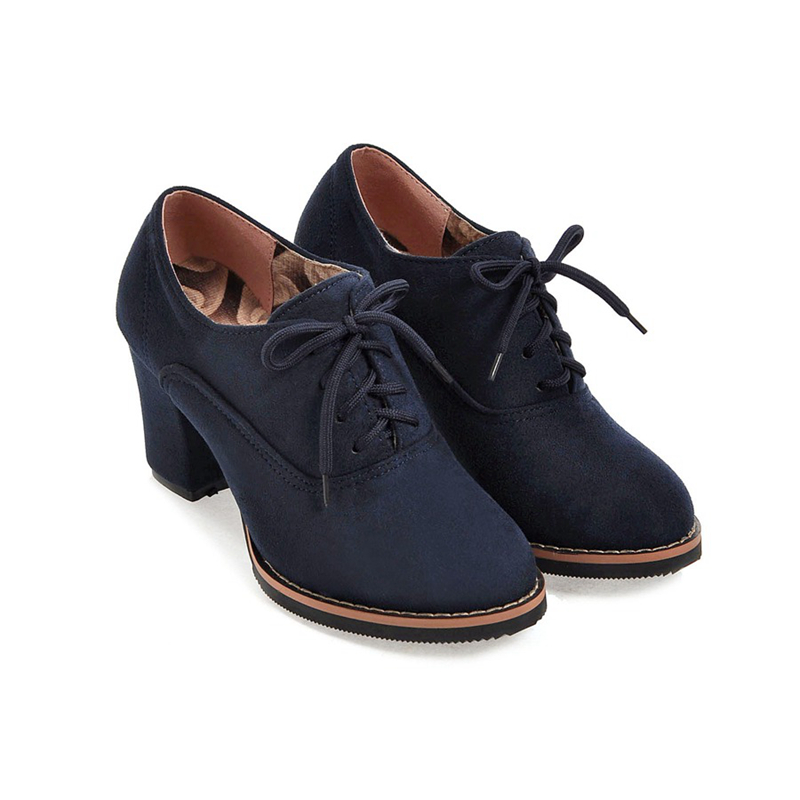 Girseaby 2021 Ladies Retro Pum - Women'S Shoes Navy Blue บทวิจารณ์และราคา