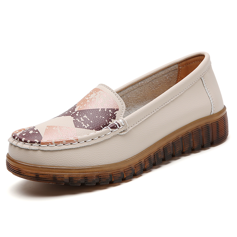 100% Genuine Leather Casual Wo - Women'S Shoes Extended Sizes บทวิจารณ์และราคา