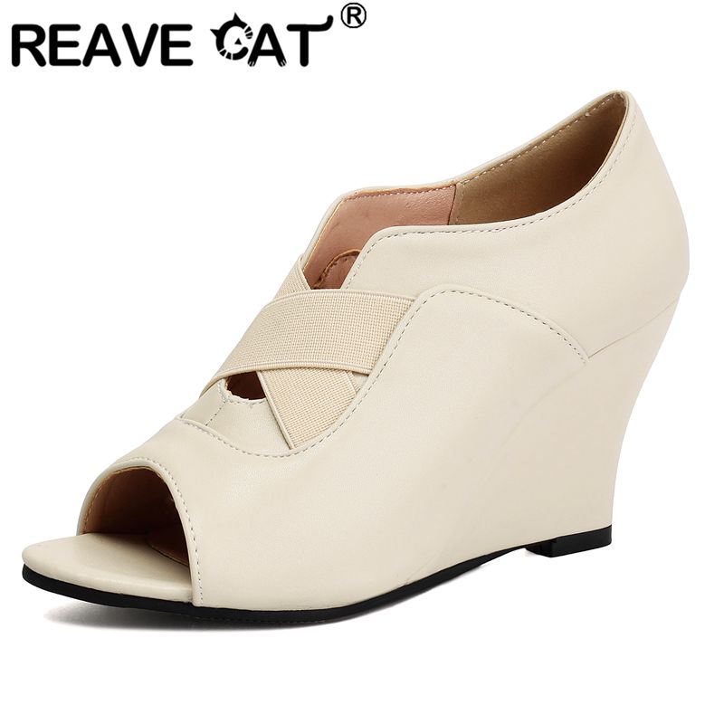 REAVE CAT Black Women Sandals  - Women'S Shoes Extended Sizes บทวิจารณ์และราคา