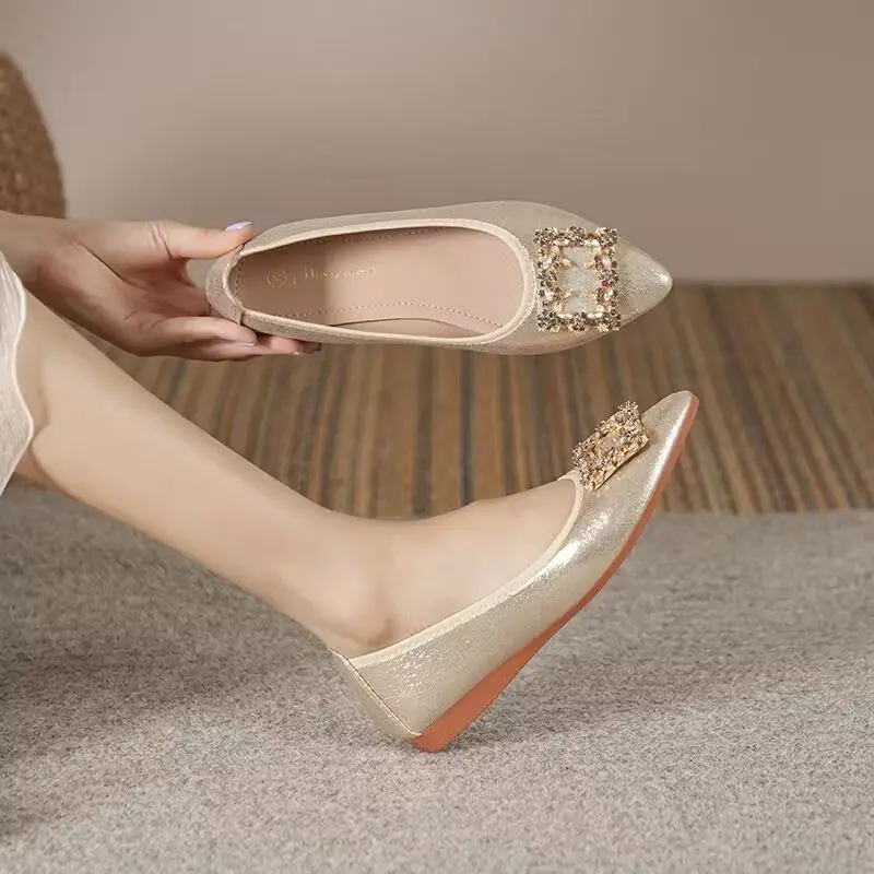 Women's Flat Shoes Gold Pointe - Women Shoes Quick Delivery บทวิจารณ์และราคา