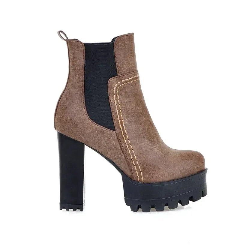 Big Size Winter Women Chelsea  - Women'S Shoes Chelsea บทวิจารณ์และราคา