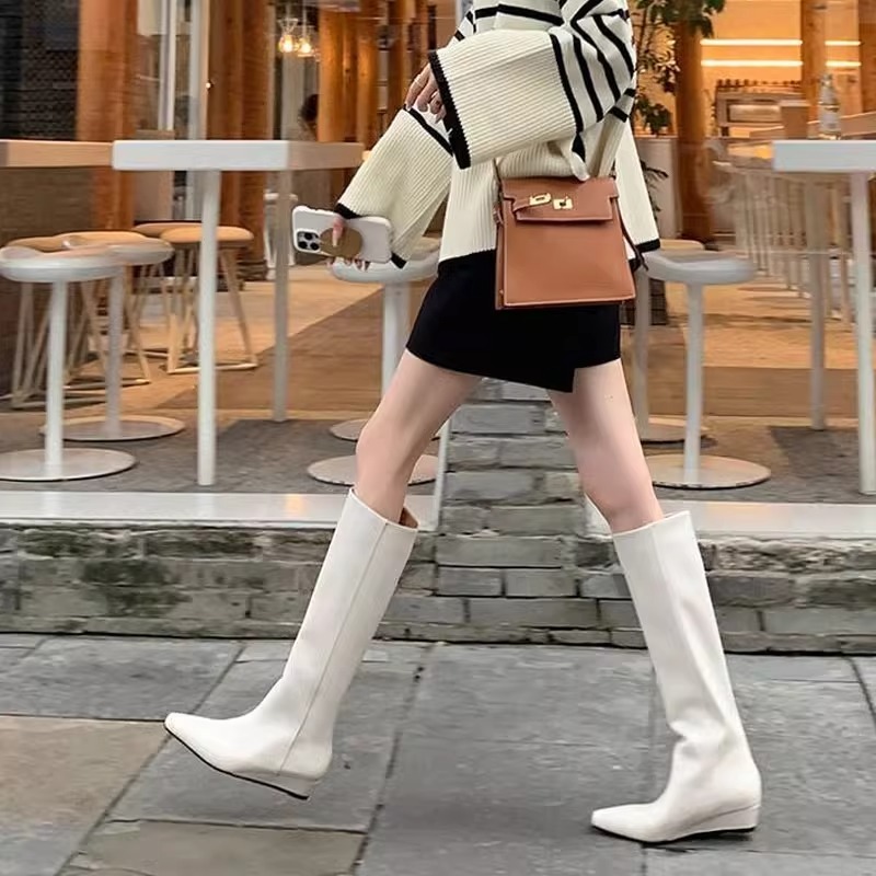 Fashion Knee-High Women's Boot - Women'S Shoes Chelsea บทวิจารณ์และราคา