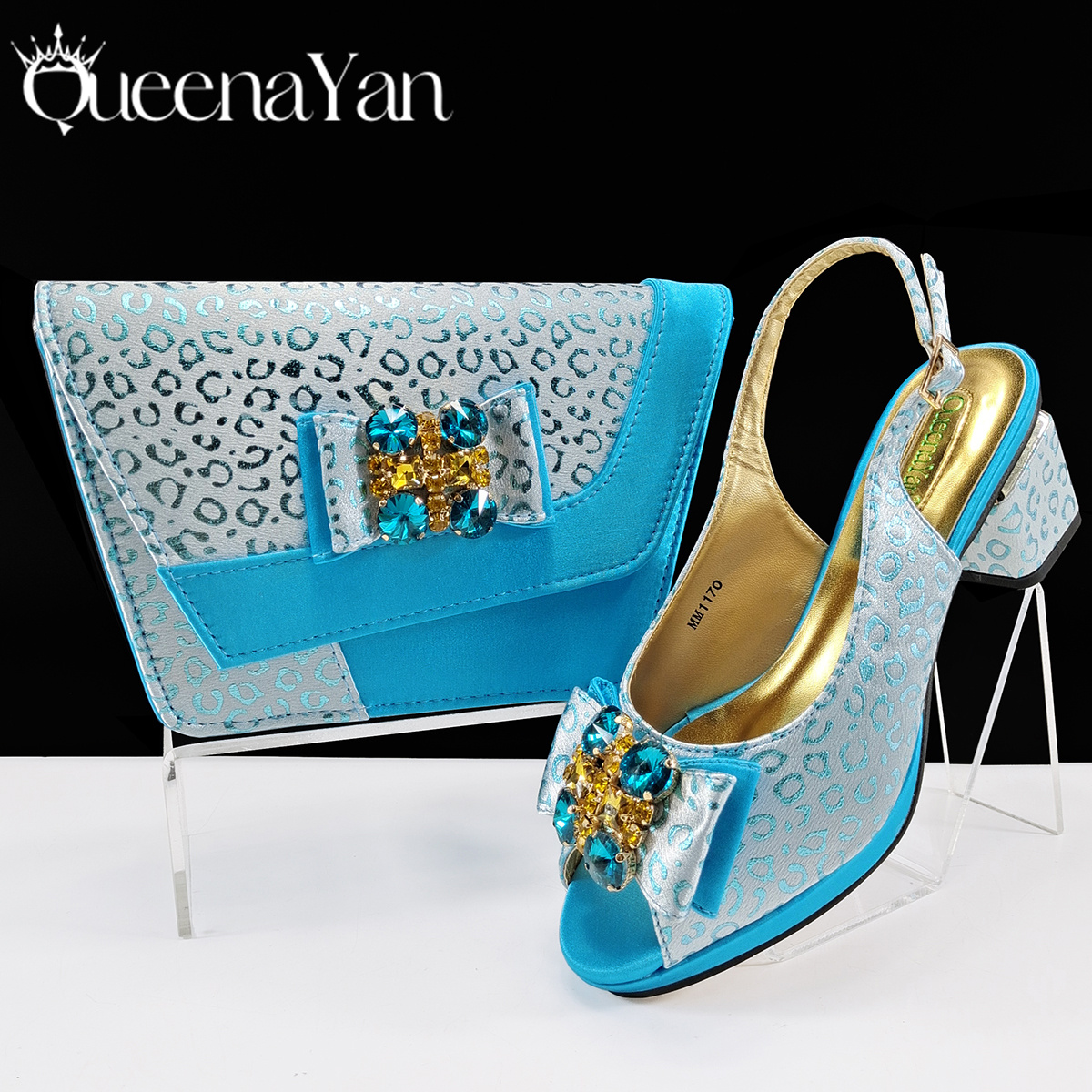 Queena Yan Light Blue Elegant  - Women'S Shoes Navy Blue บทวิจารณ์และราคา