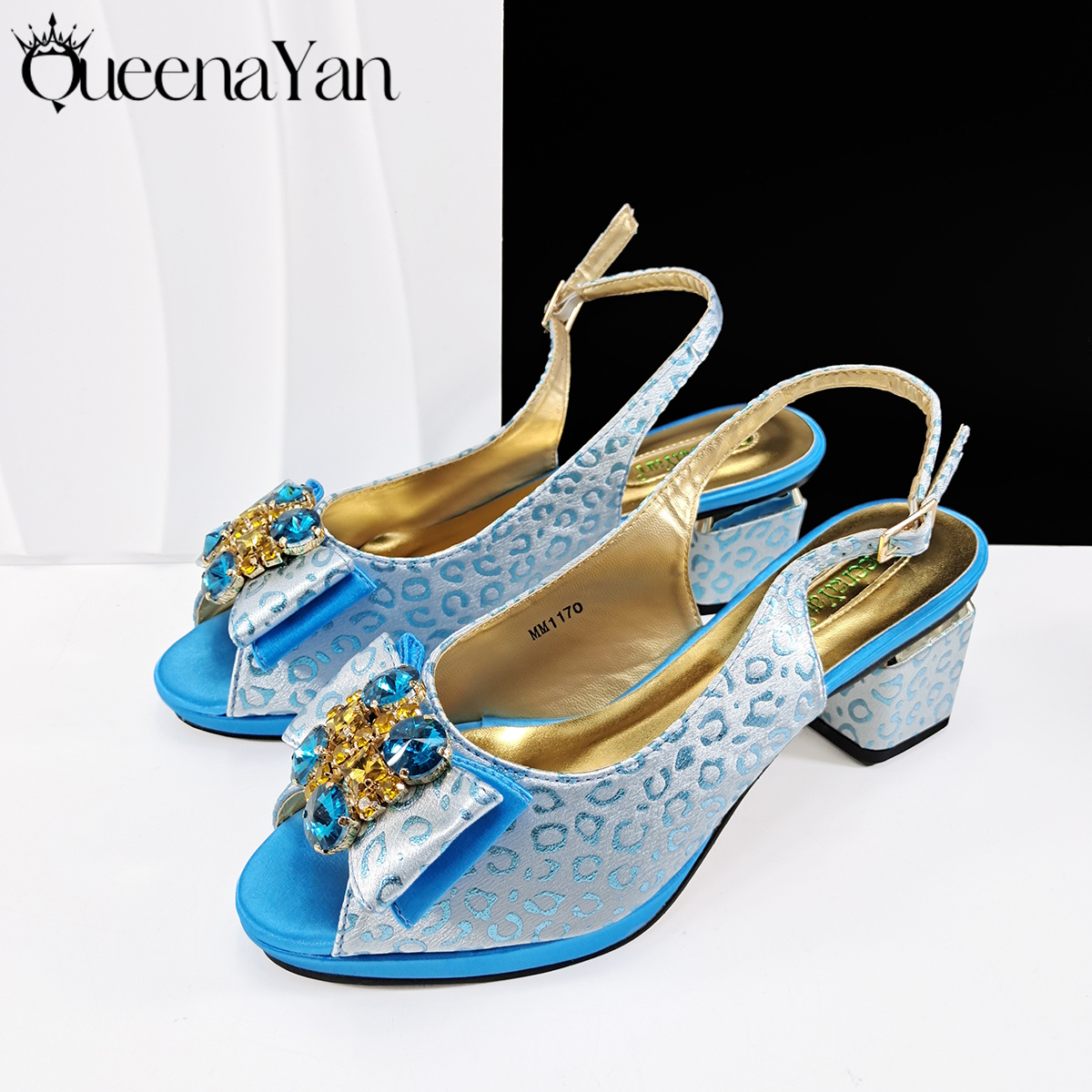 Queena Yan Light Blue Elegant  - Women'S Shoes Navy Blue บทวิจารณ์และราคา