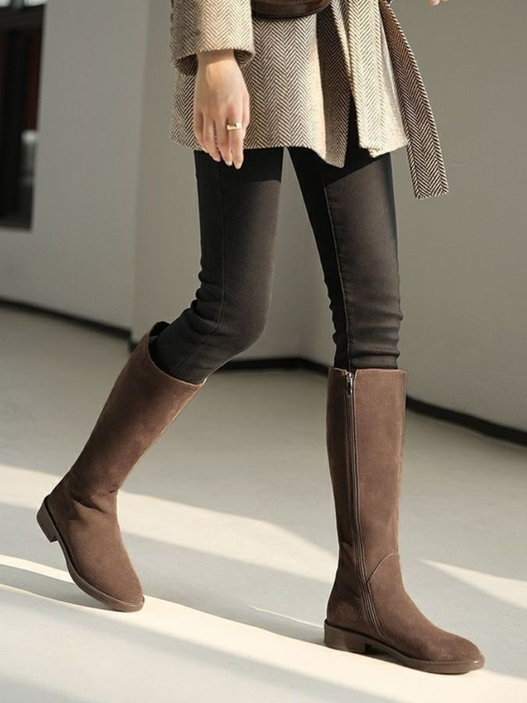 New in Zipper Warm Suede Ladie - Kids Shoes Women บทวิจารณ์และราคา