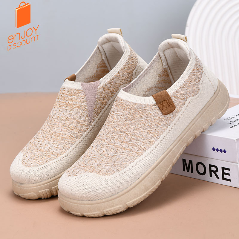 Spring and summer fly-woven br - Women Shoes Loafers บทวิจารณ์และราคา