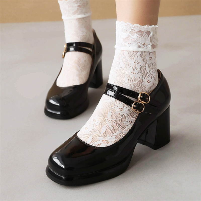 Elegant High Heels Pumps Women - Women'S Shoes Navy Blue บทวิจารณ์และราคา