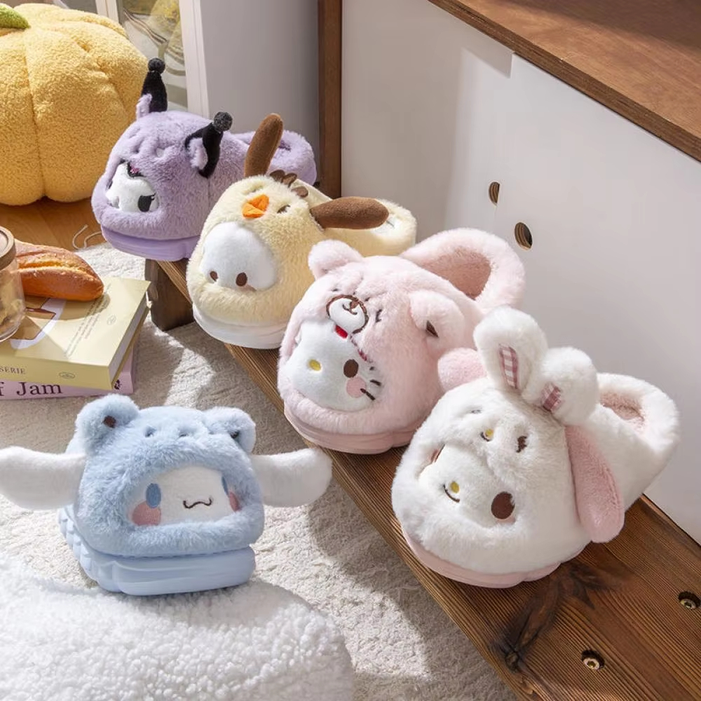 Anime Winter Plush Slippers Ku - Women Shoes For Winter บทวิจารณ์และราคา