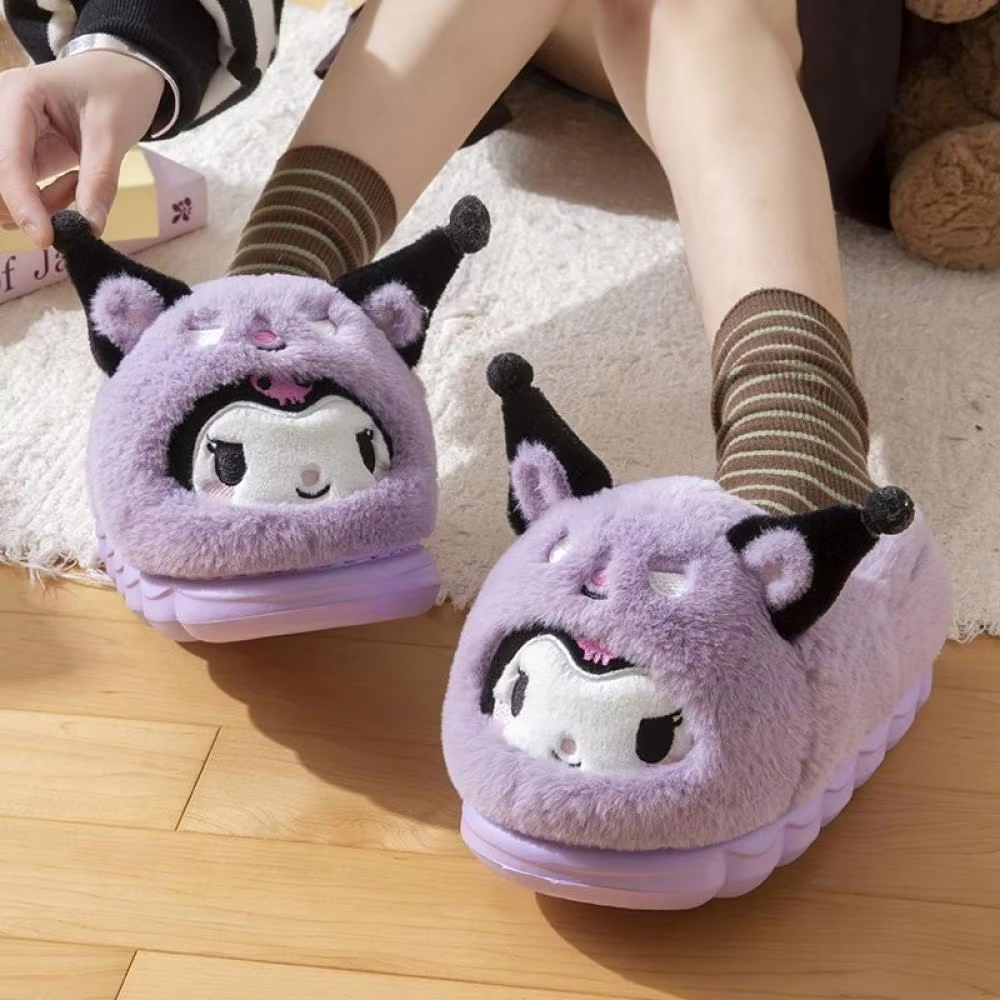 Anime Winter Plush Slippers Ku - Women Shoes For Winter บทวิจารณ์และราคา