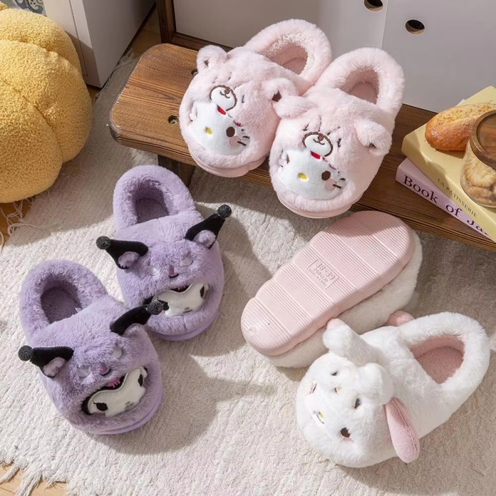 Anime Winter Plush Slippers Ku - Women Shoes For Winter บทวิจารณ์และราคา