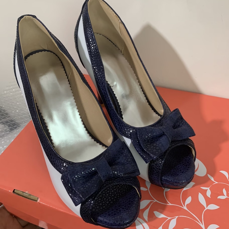 Women's Pumps Shoes High Heels - Women'S Shoes Navy Blue บทวิจารณ์และราคา