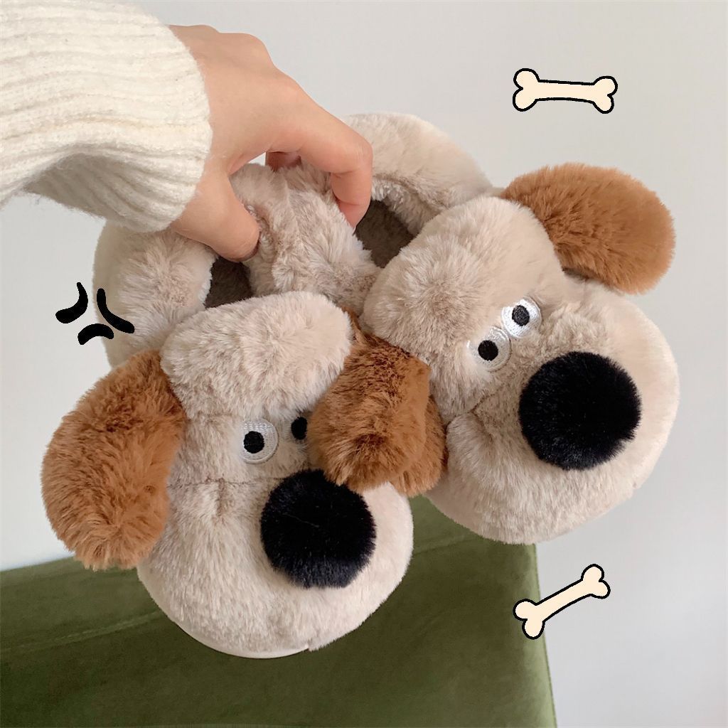 Size36-45 Hug Dog Slippers Gir - Women Shoes For Winter บทวิจารณ์และราคา