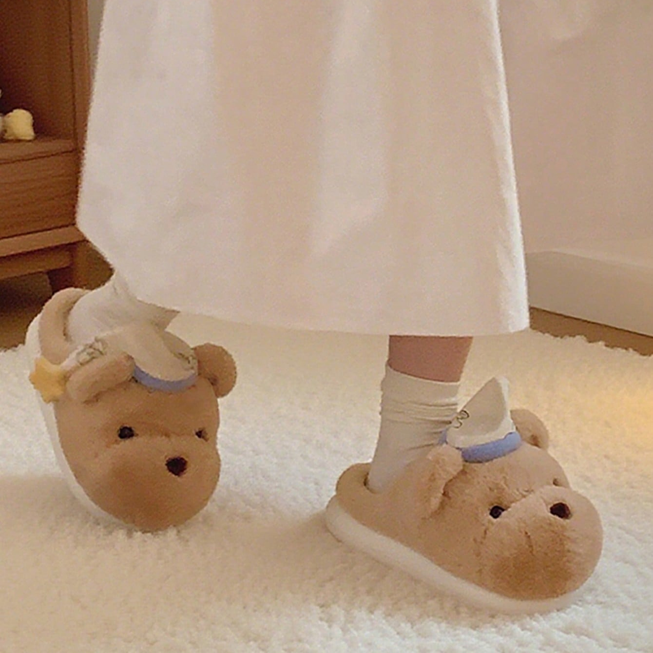 Women House Fur Slippers Casua - Women Shoes For Winter บทวิจารณ์และราคา