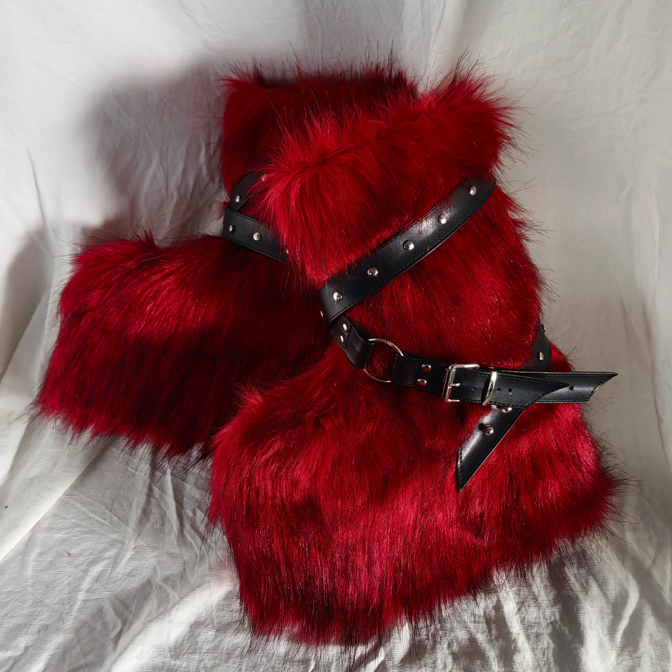 Red Fur Thick-Soled Cross-Buck - Women'S Shoes Red Bottoms บทวิจารณ์และราคา