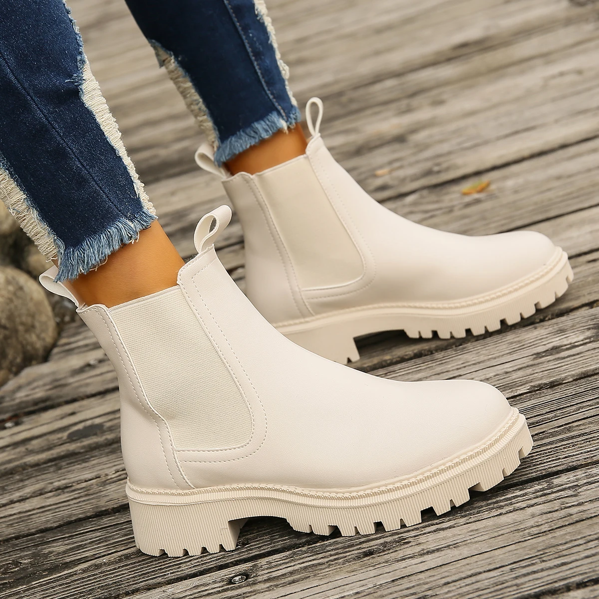 New Autumn Winter Chelsea Boot - Women'S Shoes Chelsea บทวิจารณ์และราคา