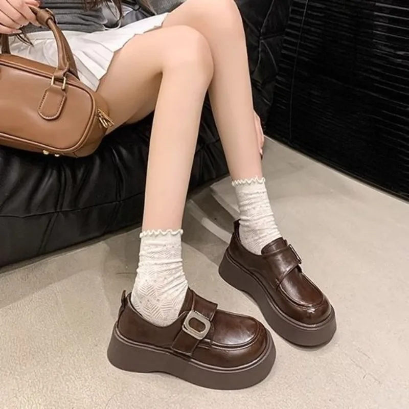 Loafers With Medium Heels Plat - Women Shoes Quick Delivery บทวิจารณ์และราคา