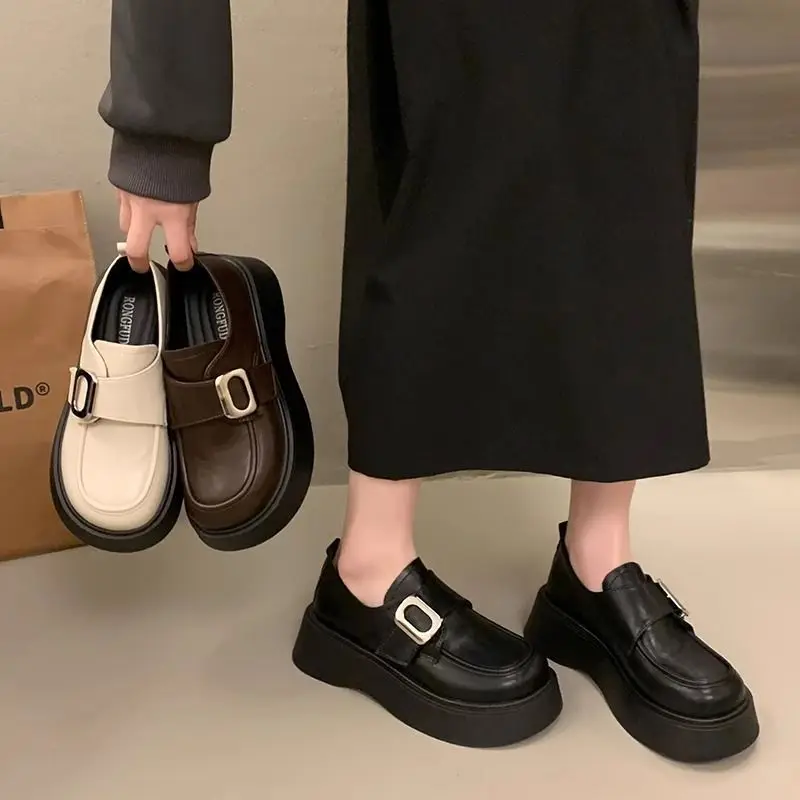 Loafers With Medium Heels Plat - Women Shoes Quick Delivery บทวิจารณ์และราคา