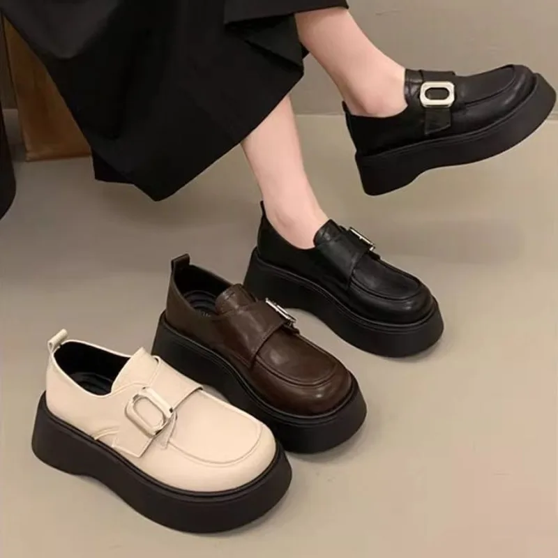 Loafers With Medium Heels Plat - Women Shoes Quick Delivery บทวิจารณ์และราคา