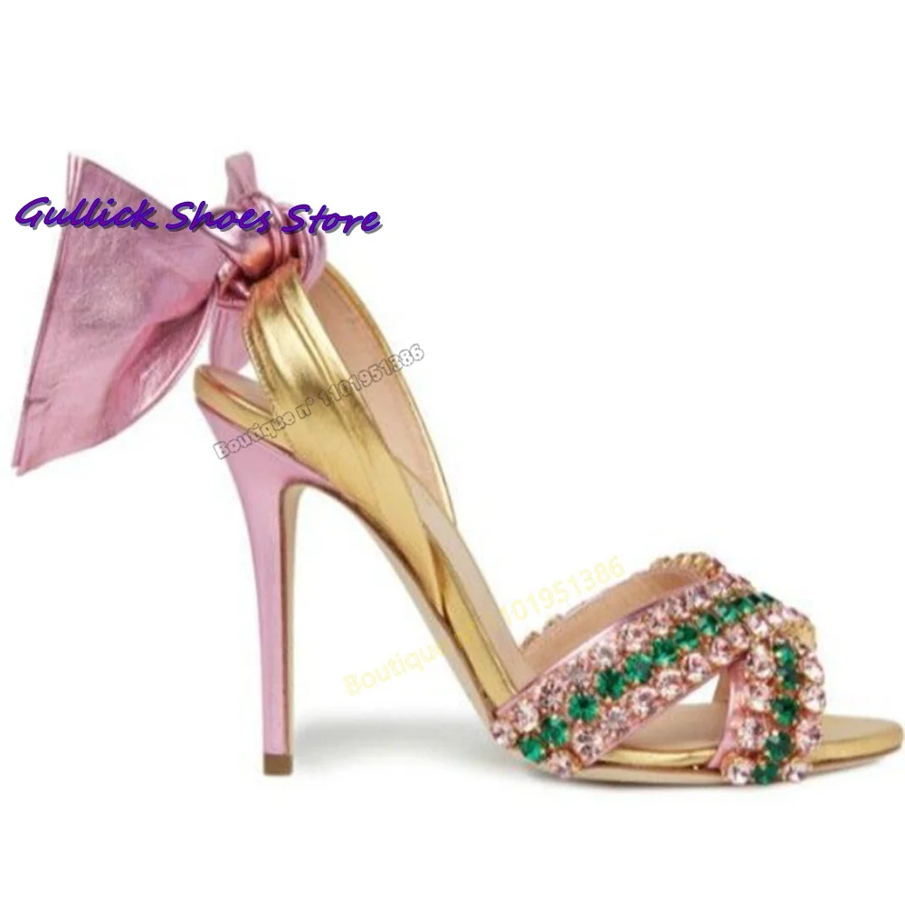 Chic Bowknot Shiny Rhinestones - Kids Shoes Women บทวิจารณ์และราคา