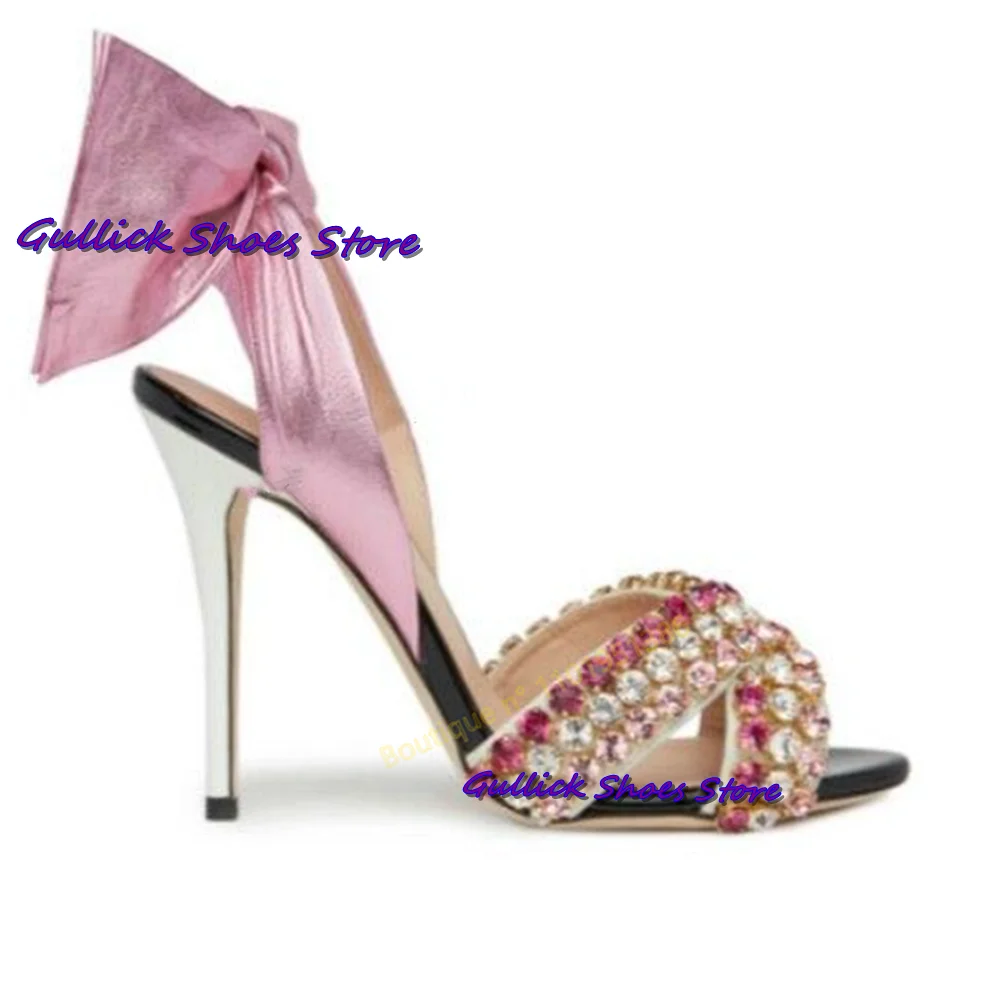 Chic Bowknot Shiny Rhinestones - Kids Shoes Women บทวิจารณ์และราคา