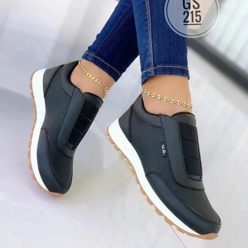Women's Casual Slip on Sneaker - Women'S Shoes Navy Blue บทวิจารณ์และราคา