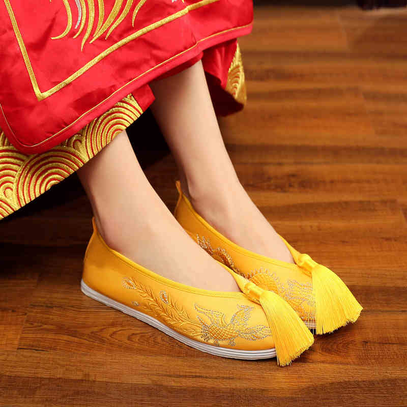 Qipao Xiuhe Flat Bottomed Drag - Women'S Shoes Red Bottoms บทวิจารณ์และราคา