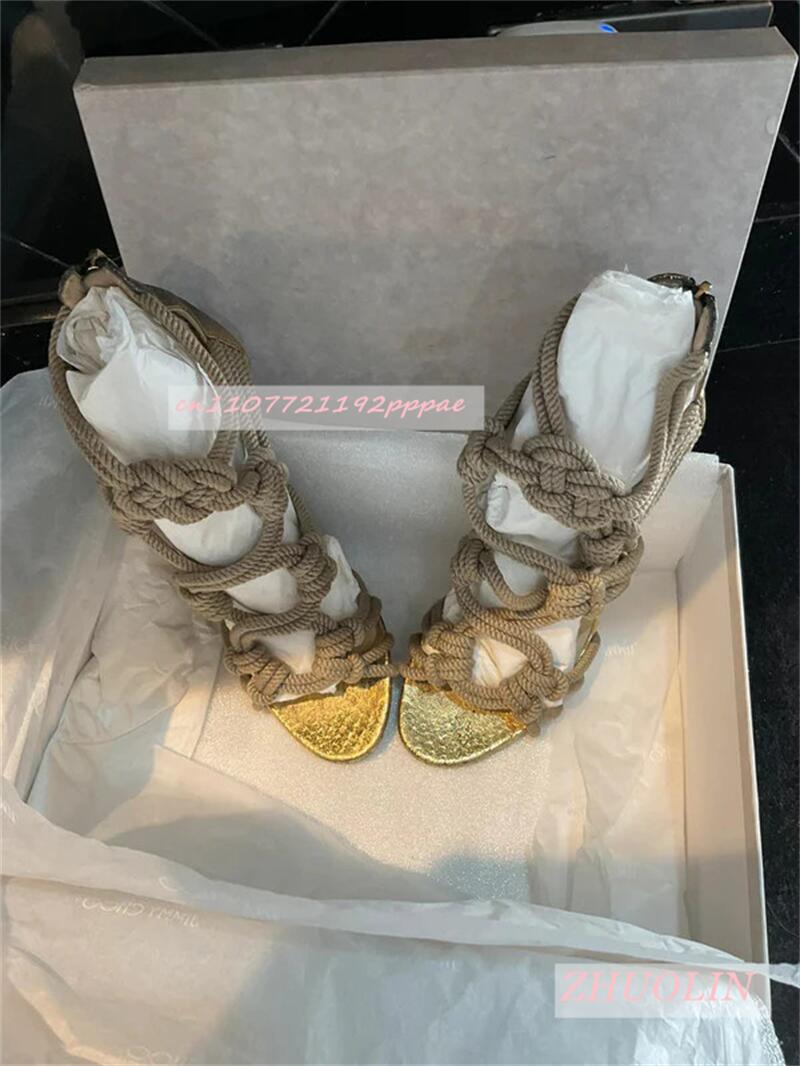 Female Braided Rope Open Toe S - Kids Shoes Women บทวิจารณ์และราคา